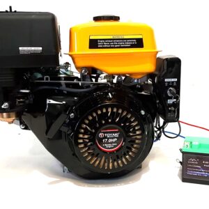 MOTOR ESTACIONARIO 17HP CON EJE 1PULGADA(25.4MM) BENCINERO CON PARTIDA ELECTRICA Y MANUAL DE LA LINEA TOYAKI