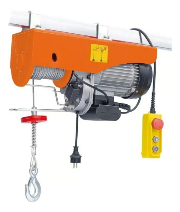 TECLE ELECTRICO 1000 KILOS 1800W MONOFASICO ALZADA 12MTS